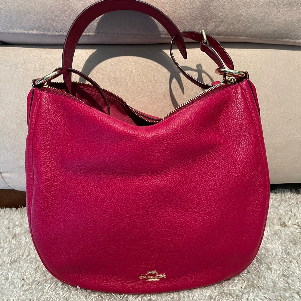 Coach Pebbled Leather Sutton Hobo